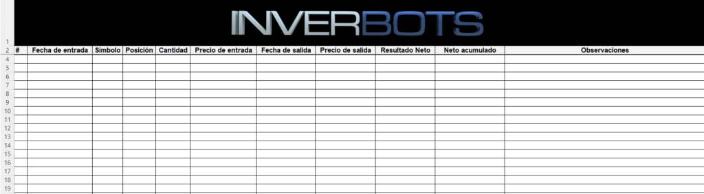 bitacora de trading
